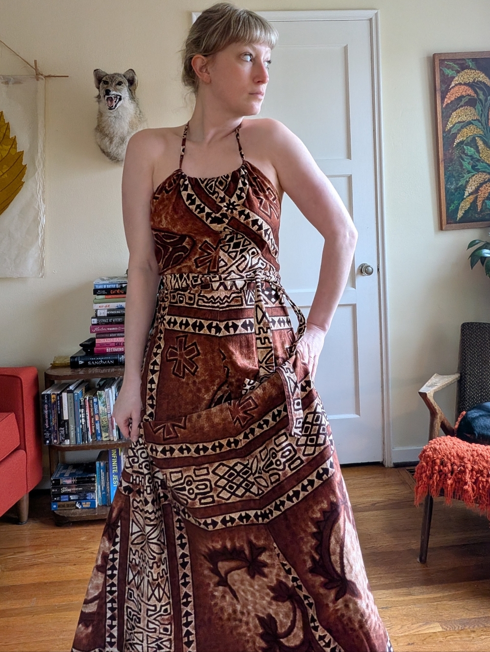 Vintage Hawaiian Wrap Dress